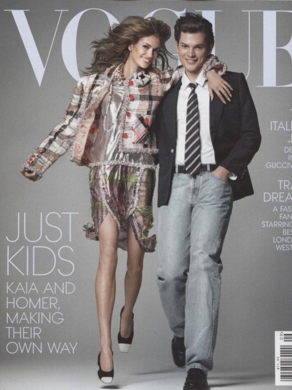 Vogue Magazine September 2026 Kaia Gerber Homer James Just Kids Fashion